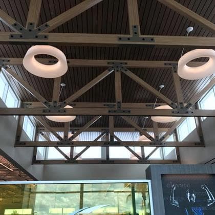 Finished commercial interior served by Westcoast Mechanical